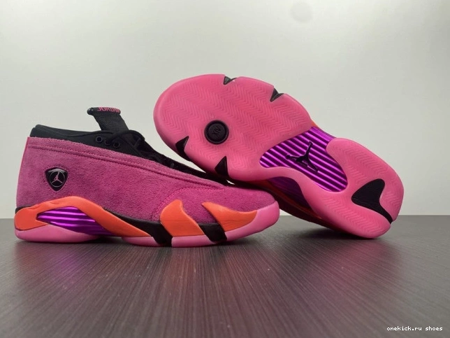 Cheap DH4121-600 Jordan 14 Pink Retro Low Shocking (W) 0810